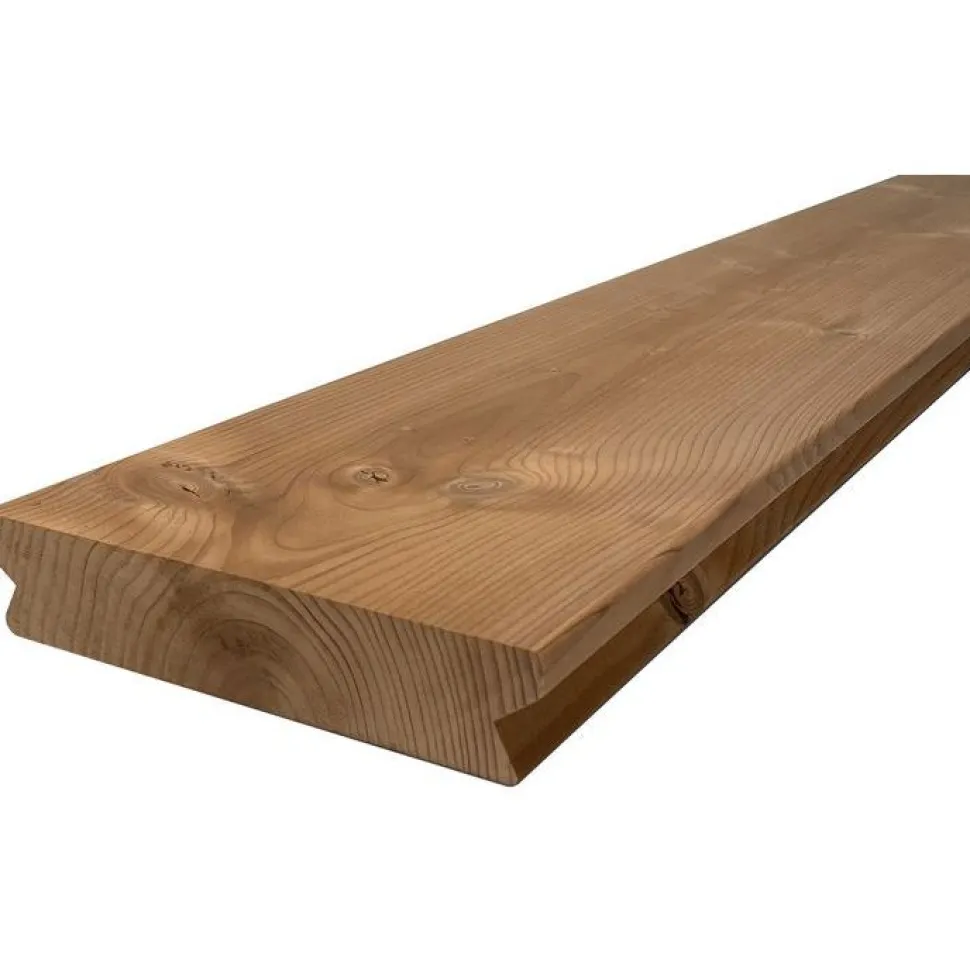 Terassilauta Lunawood Profix 3 SHP 32x166x4200mm kuusi Thermo-D lämpökäsitelty harjattu