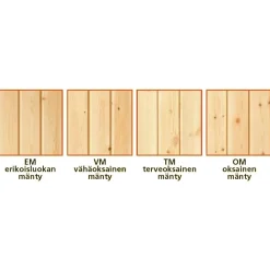 Terassilauta SHP Oiva mänty 28x95 mm OM ruskea