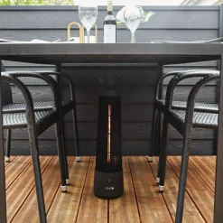 Terassilämmitin HEAT1 Eco High-line Cone pöydän alle 1200W musta