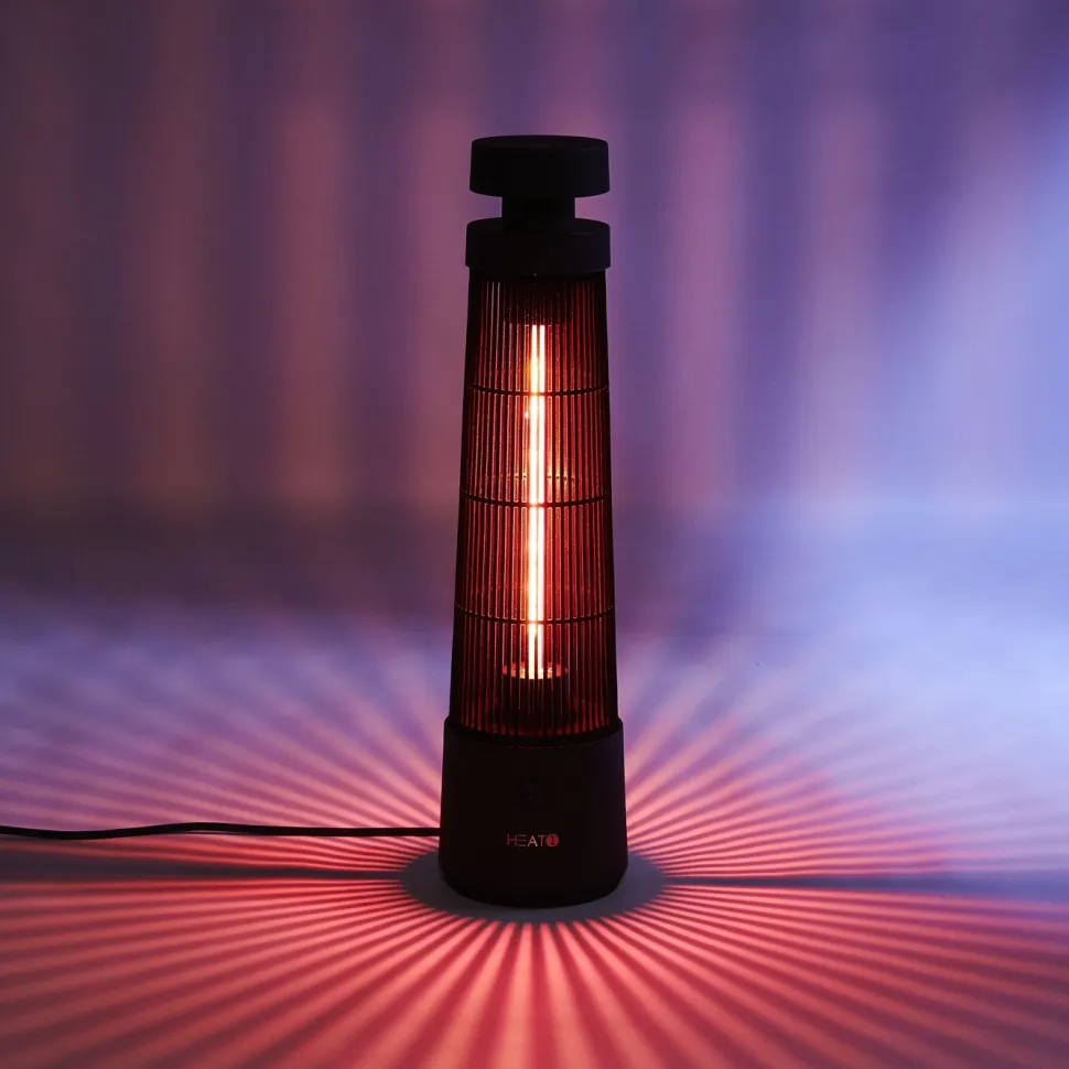 Terassilämmitin HEAT1 Eco High-line Cone pöydän alle 1200W musta