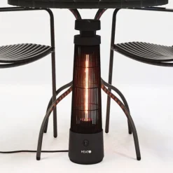 Terassilämmitin HEAT1 Eco High-line Cone pöydän alle 1200W musta