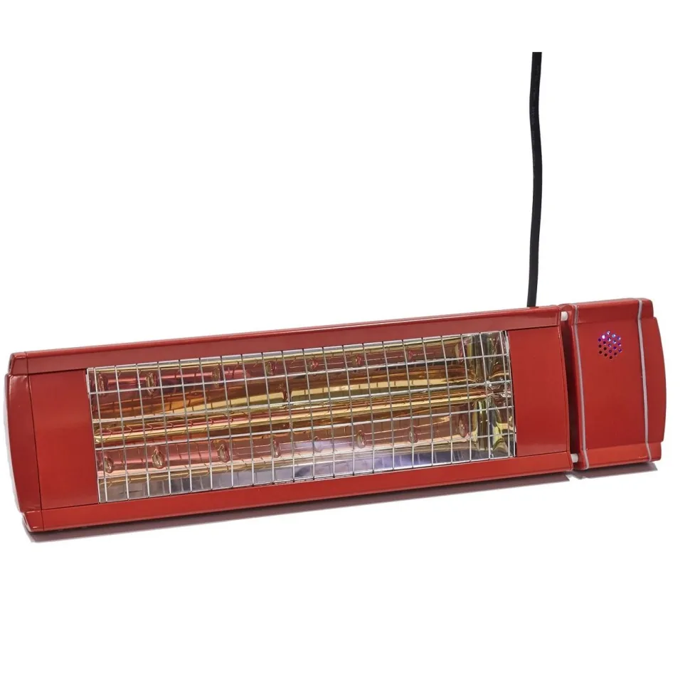 Terassilämmitin HEAT1 Eco High-line 660-2000W kaukosäädin punainen
