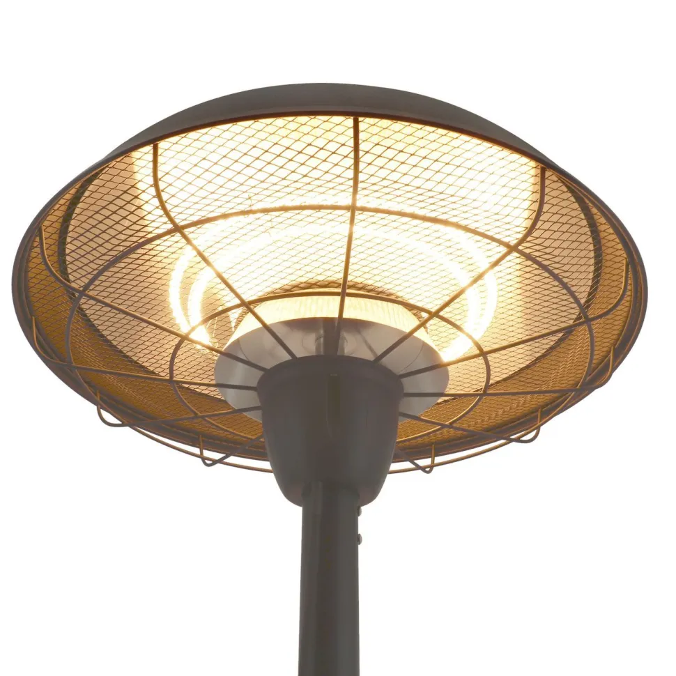 Terassilämmitin Hortus lattiamalli 900/1200W HA musta