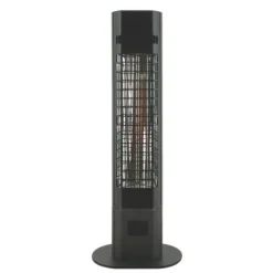 Terassilämmitin Hortus lattiamalli 1800W kaukosäädin musta