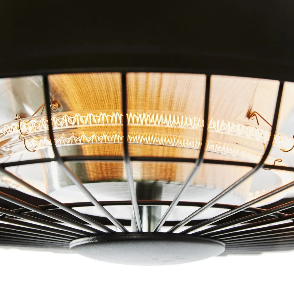 Terassilämmitin Hortus ripustettava 600/1200/1800W kaukosäädin musta