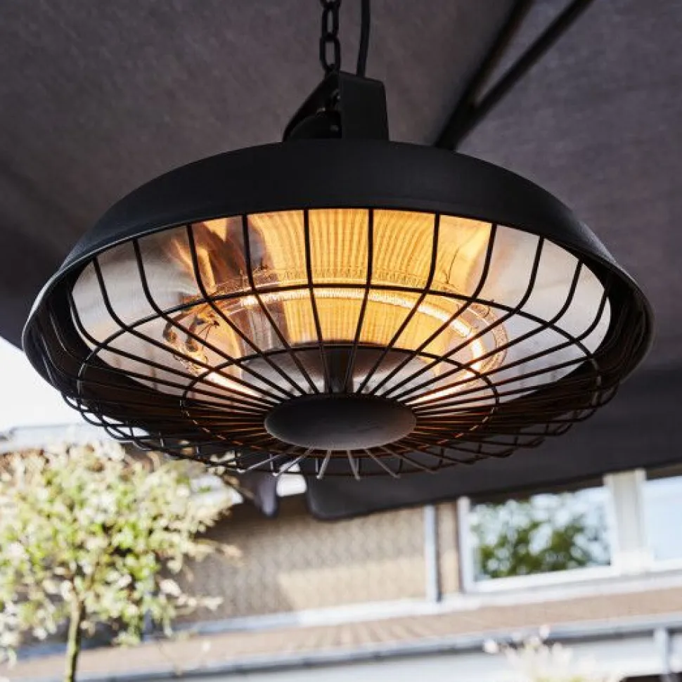 Terassilämmitin Hortus ripustettava 600/1200/1800W kaukosäädin musta
