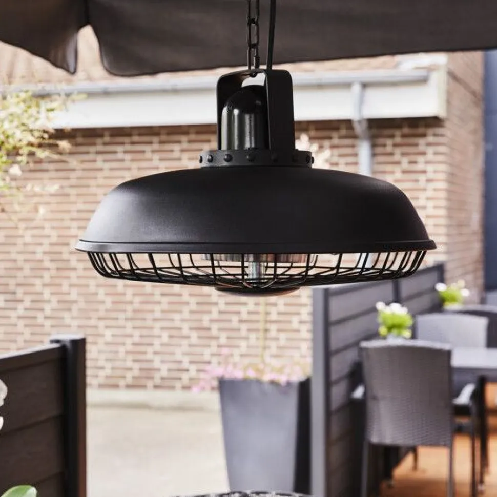 Terassilämmitin Hortus ripustettava 600/1200/1800W kaukosäädin musta