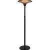 Terassilämmitin Hortus Teleskooppi lattiamalli 800/1200/2100 W HA musta