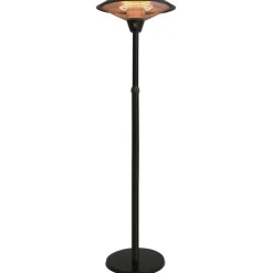 Terassilämmitin Hortus Teleskooppi lattiamalli 800/1200/2100 W HA musta