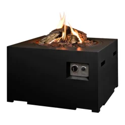 Terassilämmitin Jalotakka Jalotuli 3, 12,0kW, neliö, musta