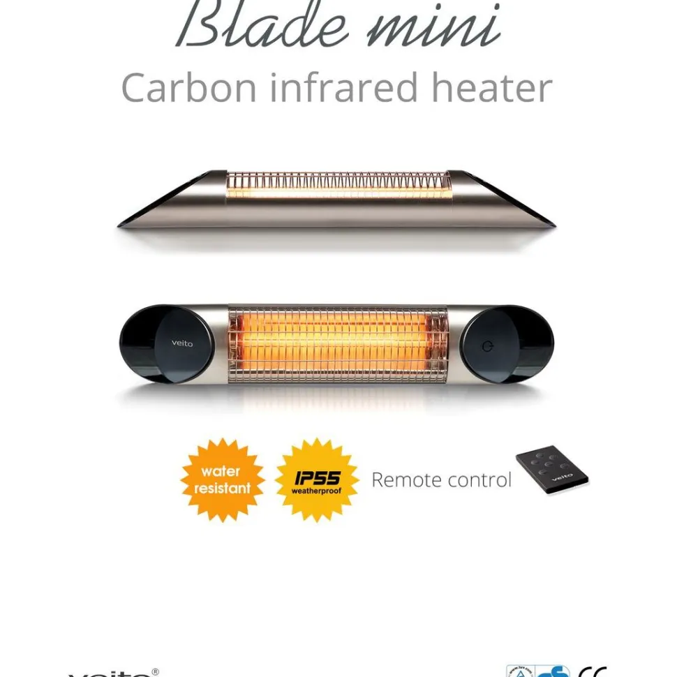 Terassilämmitin Veito Mini 1200W hopea