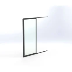 Terassin lasiliukuovi Keraplast 1-os. 2100x915mm, kirkas/harmaa, sisäpuolinen nuppilukitus