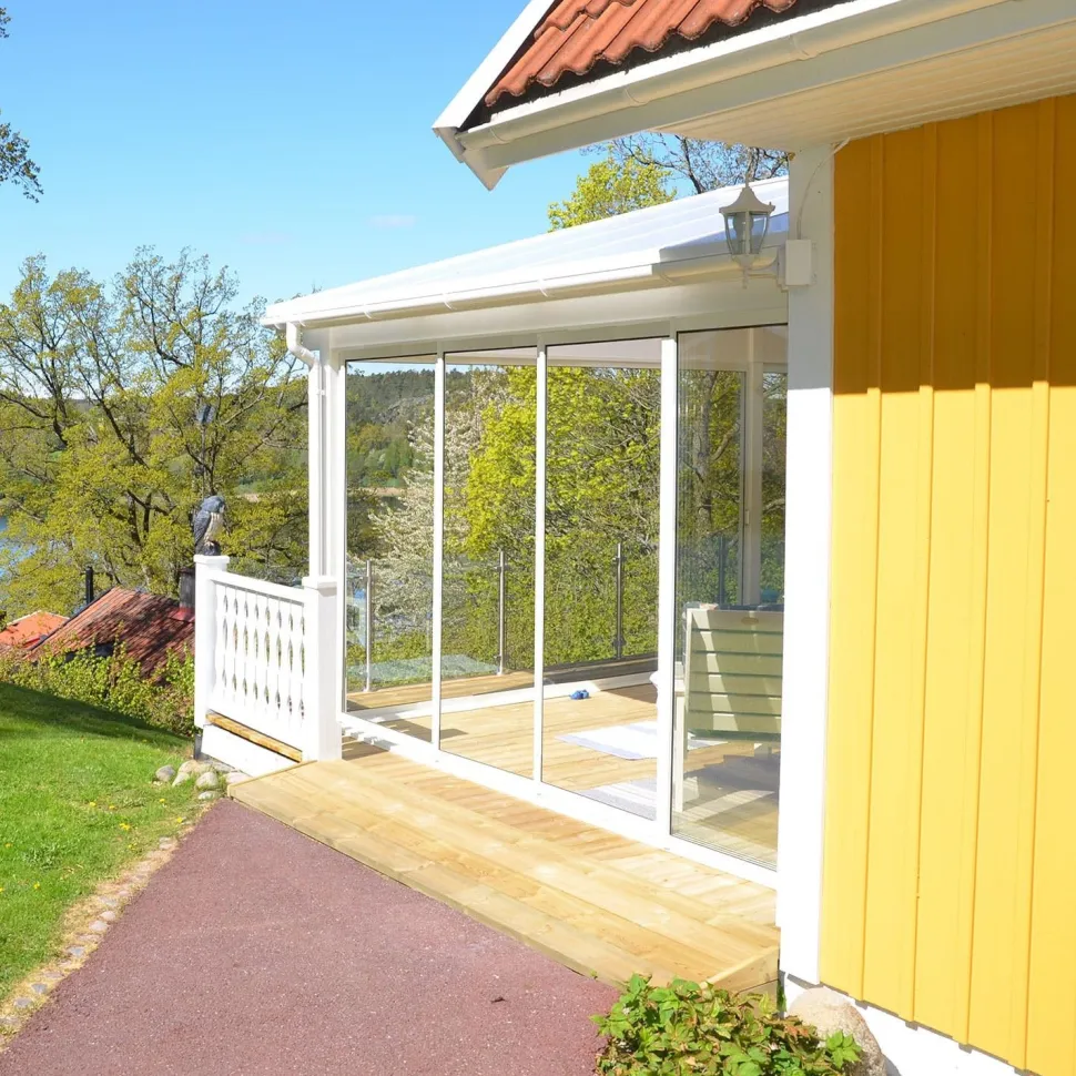 Terassin liukuovi Landskap Stadig pidennetty kesäkausi 4 osaa eri kokoja ja värejä