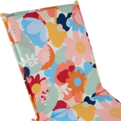 Terassituolin pehmuste Home4You NORDIC kukkakuosi 55x190x5 cm, monivärinen