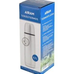 Terästermospullo Airam, eri kokoja