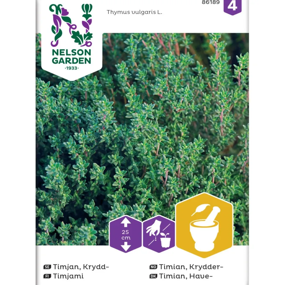 Timjami Nelson Garden, siemenet
