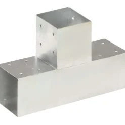 Tolppaliittimet 4kpl T-muoto galvanoitu metalli 91x91mm
