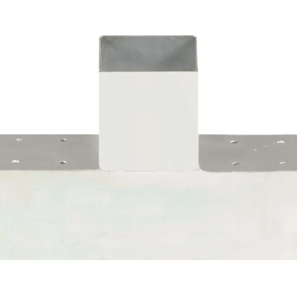 Tolppaliittimet 4kpl T-muoto galvanoitu metalli 91x91mm