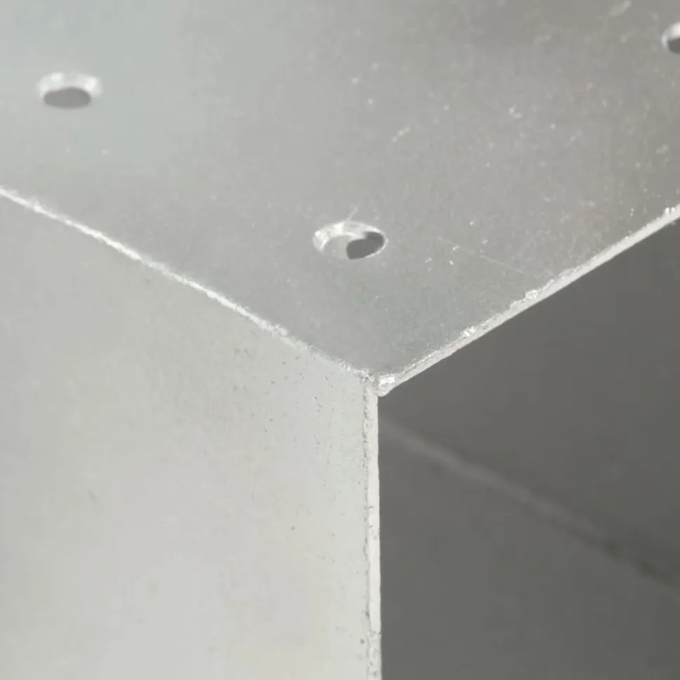 Tolppaliittimet 4kpl X-muoto galvanoitu metalli 81x81mm