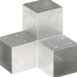 Tolppaliittimet 4kpl Y-muoto galvanoitu metalli 101x101mm