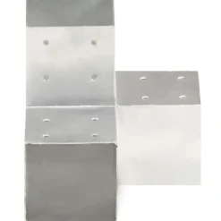 Tolppaliittimet 4kpl Y-muoto galvanoitu metalli 101x101mm