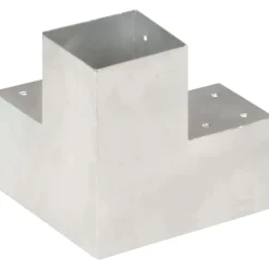 Tolppaliittimet 4kpl Y-muoto galvanoitu metalli 101x101mm
