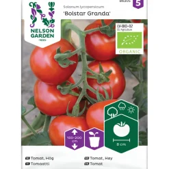 Tomaatti Nelson Garden Bolstar Granda Organic, siemenet