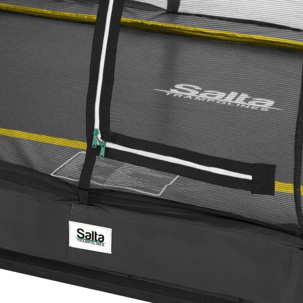 Trampoliini Salta Comfort Edition Inground 214x305cm musta sis. turvaverkko