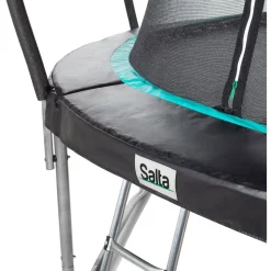 Trampoliini Salta, Cosmos Ø251cm musta teräs, (sis turvaverkon ja tikkaat)