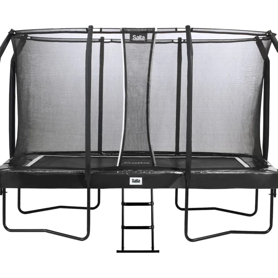 Trampoliini Salta First Class 214x366cm musta sis. turvaverkon portaat