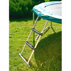 Trampoliinin portaat Home4You 98x52 cm, harmaa