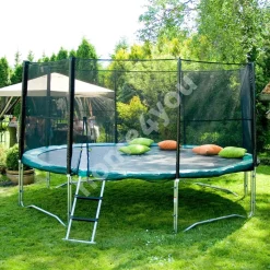 Trampoliinin turvaverkko Home4you ø426 cm rungolla