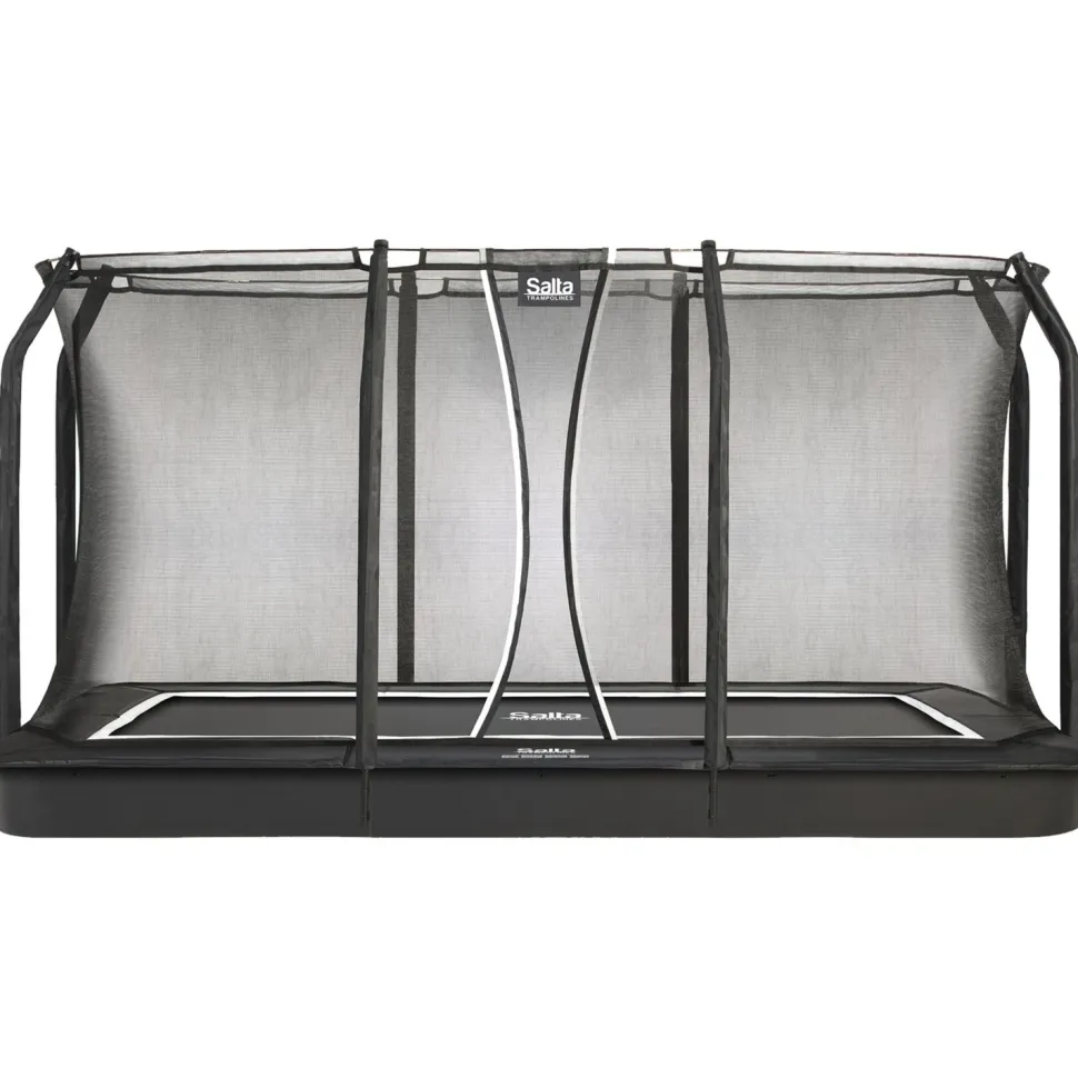 Trampoliini Salta Royal Baseground 244x396cm musta sis. turvaverkko