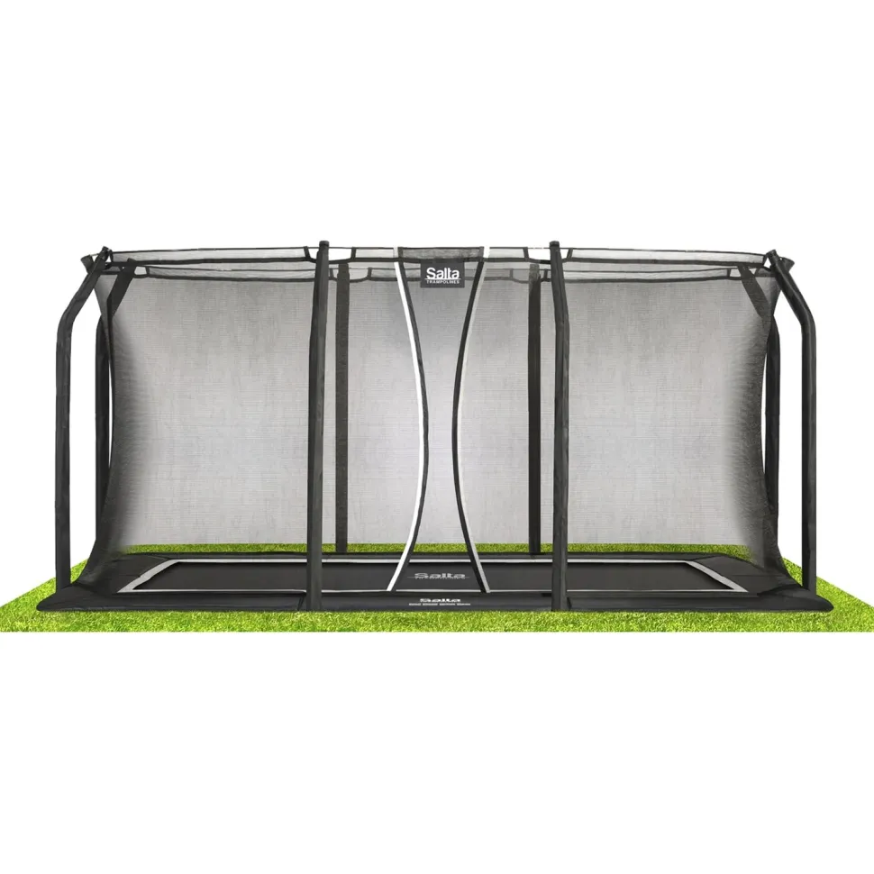 Trampoliini Salta Royal Baseground 244x396cm musta sis. turvaverkko