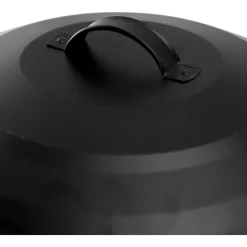 Tuhkaämpäri lapiolla Espegard, 15L, mattamusta