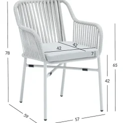Tuoli Home4You MELROSE harmaa, beige