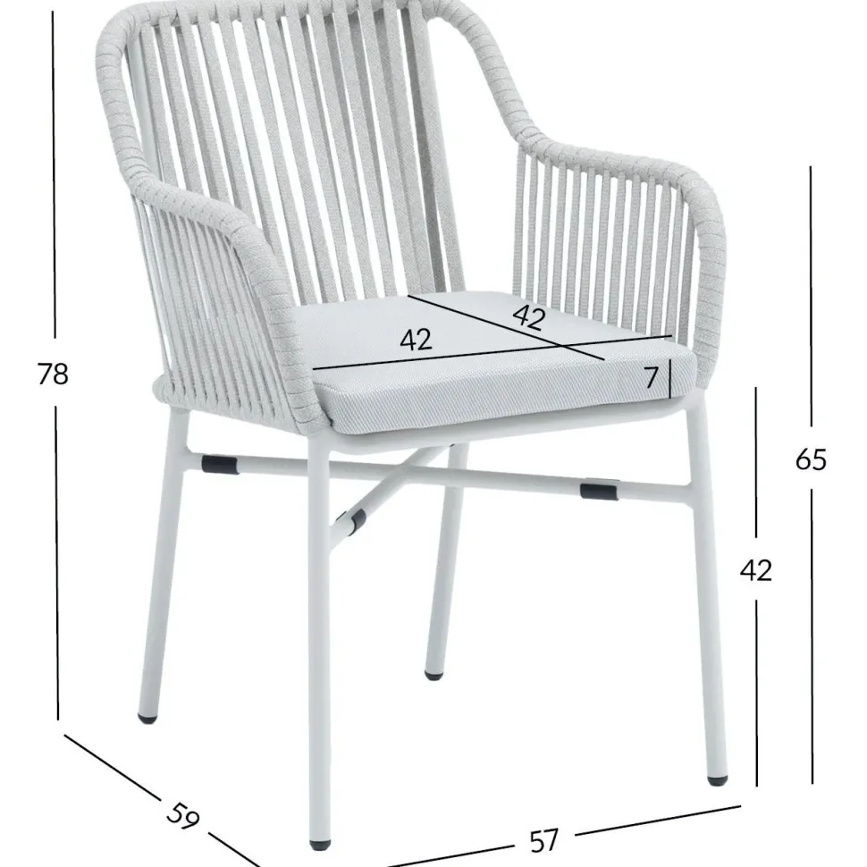 Tuoli Home4You MELROSE harmaa, beige
