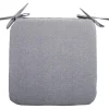 Tuolin pehmuste Home4You SIMPLE harmaa 39x39x2,5 cm