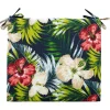 Tuolin pehmuste Home4You SUMMER kukkakuosi 38x43xK2,5 cm, tumma kukkakuosi