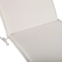 Tuolin pehmuste Home4You SUMMER 55x190x5 cm, valkoinen
