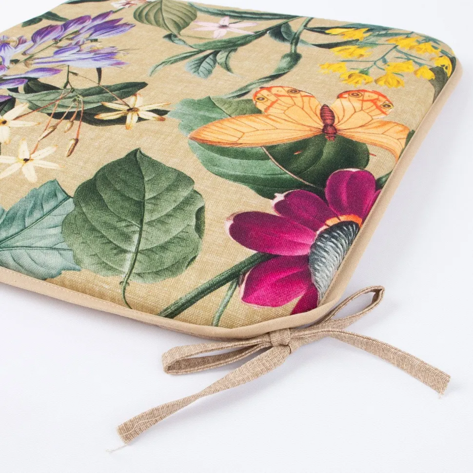 Tuolityyny Home4You AMAZONIA 39x39 cm, beige kukallinen