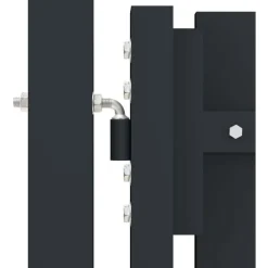 Tuplaovi pihaportti teräs 306x200 cm antrasiitti