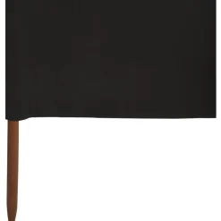 Tuulensuojakangas 6 paneelilla 800x80 cm musta