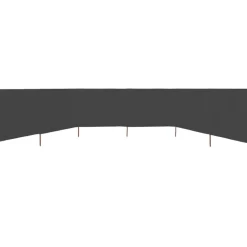 Tuulensuojakangas 6 paneelilla 800x80 cm musta
