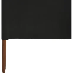 Tuulensuojakangas 6 paneelilla 800x80 cm musta