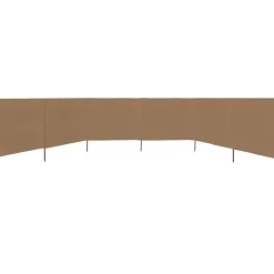 Tuulensuojakangas 6 paneelilla 800x80 cm musta