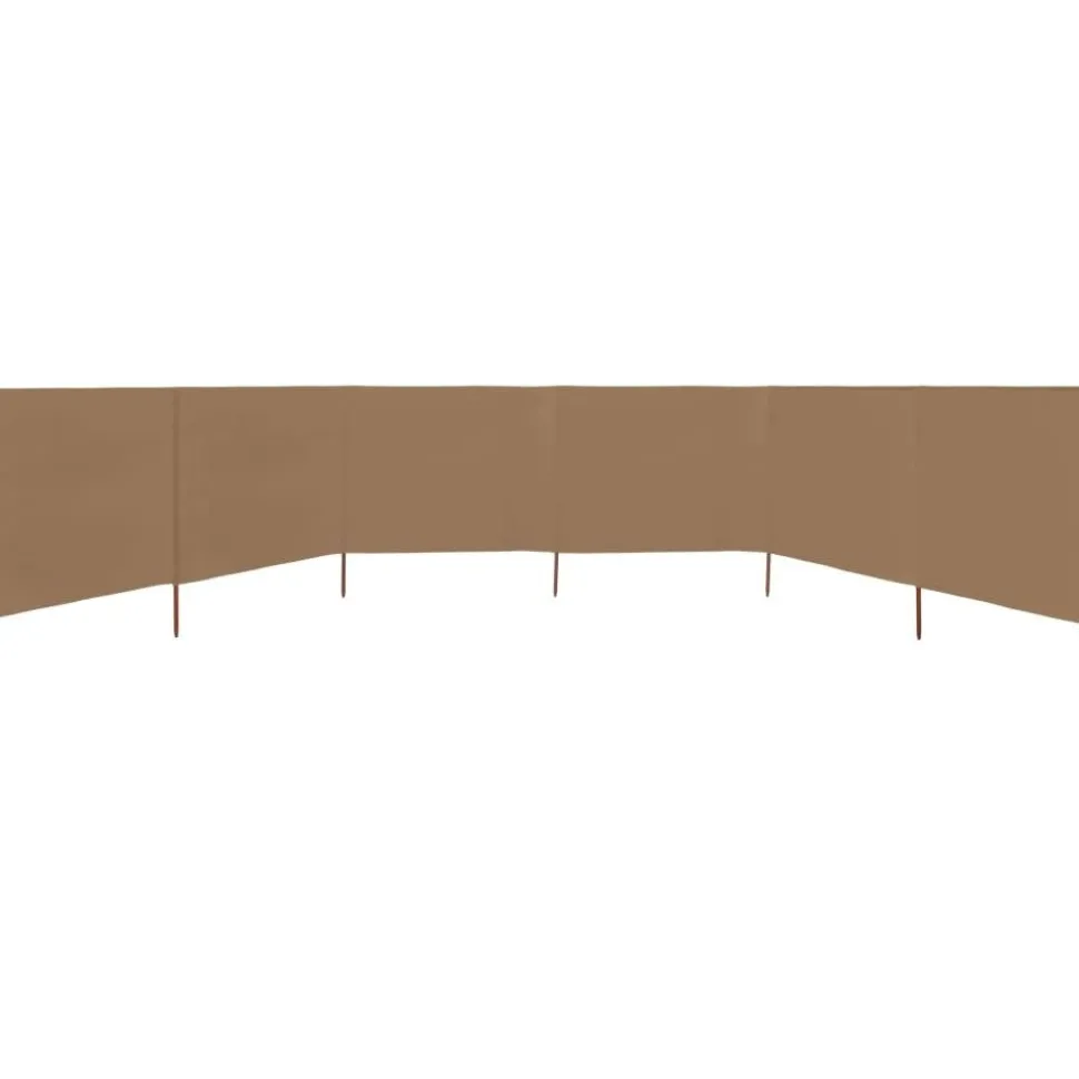 Tuulensuojakangas 6 paneelilla 800x80 cm musta