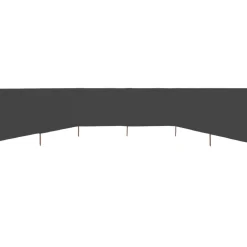 Tuulensuojakangas 6 paneelilla 800x80 cm musta