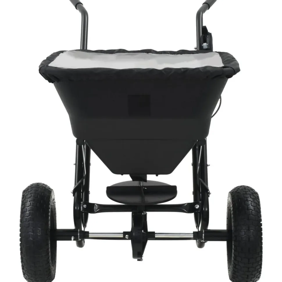 Työnnettävä suolan levitin pvc ja teräs 106x73x76 cm 45 l