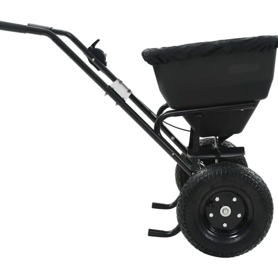 Työnnettävä suolan levitin pvc ja teräs 106x73x76 cm 45 l